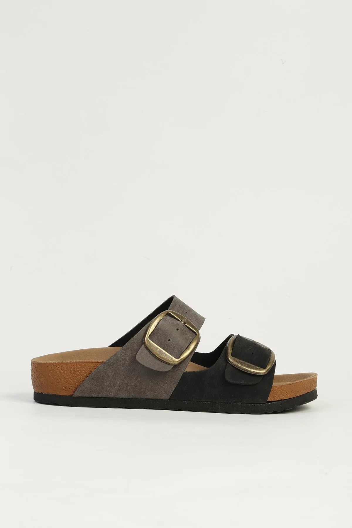 Pierre Cardin Kahve Bej Kadın Terlik PC-7554